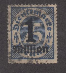 *Germany SC# O37 Used, FVF, Single