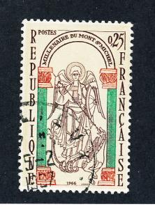 France 1966 Scott 1156 used - St Michael slaying the Dragon
