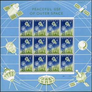 Nigeria 143-144 imperf margin,MNH.Mi 134-135. Peaceful use of Outer Space,1963.