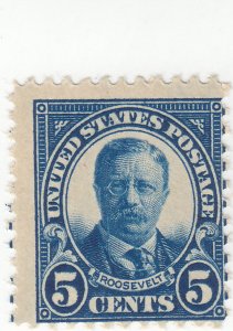 Scott # 557 - 5c Dark Blue - Roosevelt- MNH - SCV $35.00