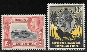 Kenya-Uganda-Tanganyika 48 - 49 mint; vlh 2017 SCV $11.50