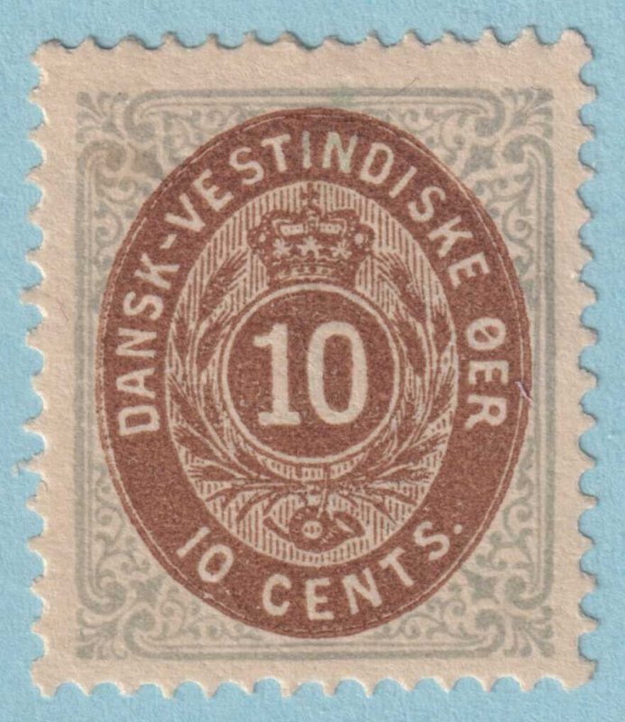 DANISH WEST INDIES 10  MINT HINGE REMNANT OG * NO FAULTS VERY FINE! - SGR