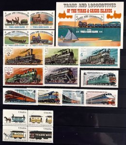 Worldwide: MNH Lot Trains - 2 Pictures