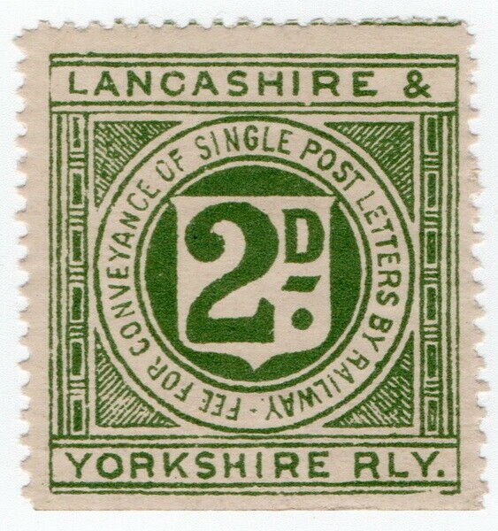 I.B Lancashire & Yorkshire Railway : Letter Stamp 2d