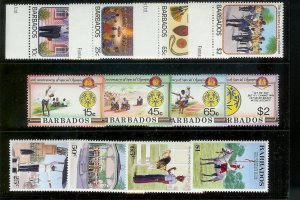 BARBADOS (42) Mint Never Hinged Sets - All Different - Nearly all complete
