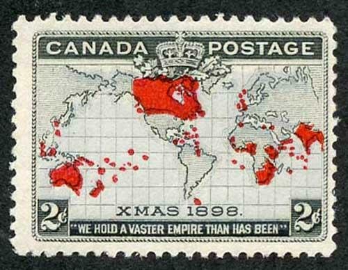 Canada SG166 1898 Christmas Lavender Ocean U/M (very light bend)