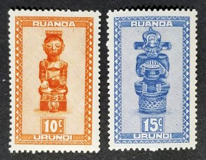 Ruanda Urundi #90+91Unused FVF CV $1.00