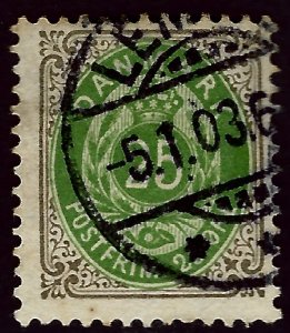 Denmark SC#32 Used F-VF hr Cat $40.00...steal the deal!!