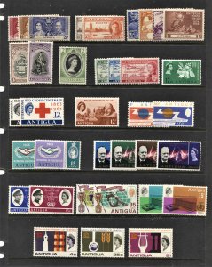 STAMP STATION PERTH - Antigua #Omnibus Selection-36 Stamps MNH / MVLH CV$35.00