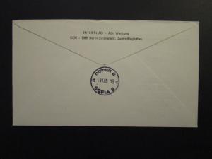 Germany DDR 1969 Berlin - Sofia Flight Cover - Z4620