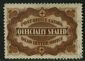 Canada # OX1 Used F-VF light CDS Cat $ 200