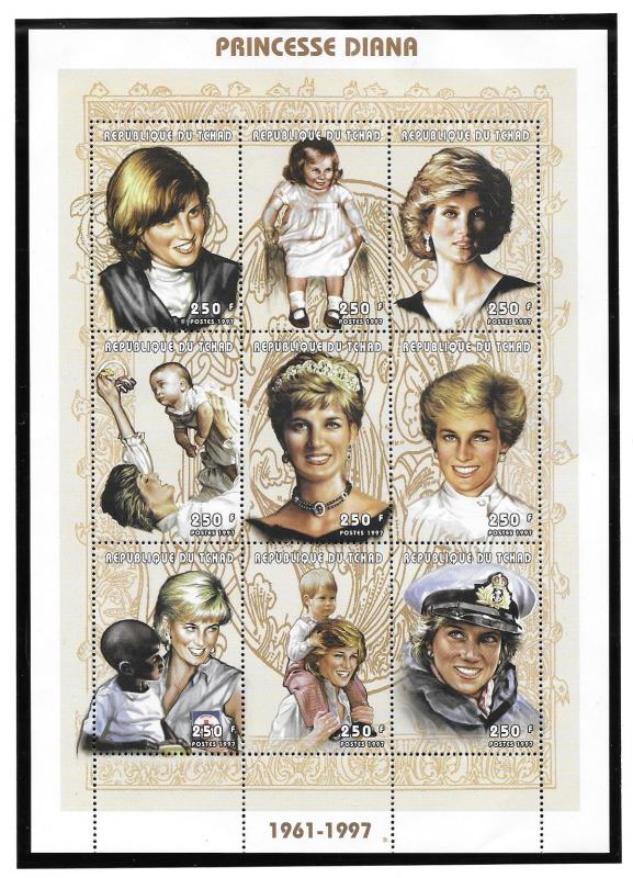 Chad Scott 749  MNH  Princess Diana