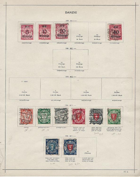 Danzig  Mounted album pages [m/u]