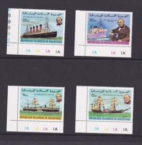 Mauritania 1979 ship Sc 415-418 set MNH