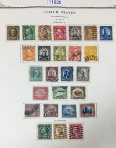 MOMEN: US STAMPS  # 551-577 1922-1925 USED COLLECTION  LOT #11625