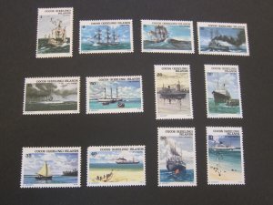 Cocos Island 1976 Sc 20-31 ship set MNH