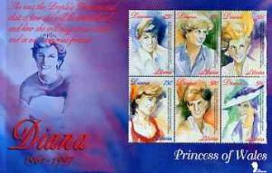 Liberia 1997 Princess Diana Memorial perf sheetlet contai...