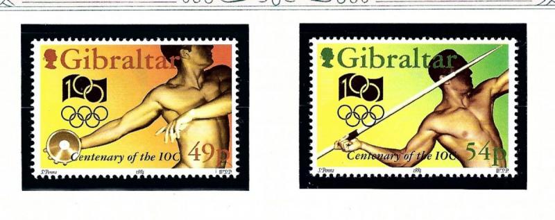 Gibraltar 666-67 MNH 1994 Olympics