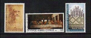 Cyprus Scott #562-64    MNH