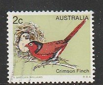 1979 Australia - Sc 714 - used VF - single - Crimson finch