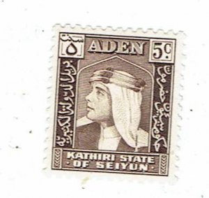 ADEN SCOTT#29 KATHIRI - 1946 SULTAN HUSSEIN - MH