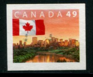 2011 Canada 49c Flag over Edmonton, used