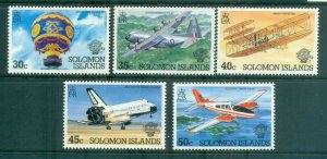 Solomon Is 1983 Manned Flight Bicentenary MUH lot80722