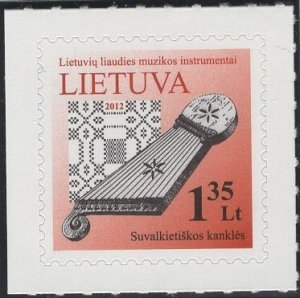 Lithuania 2012 MNH Sc 965 1.35 l Zither Music Instruments