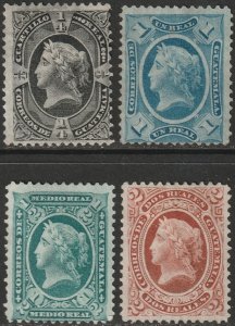 Guatemala 1875 Sc 7-10 set MNG(*)