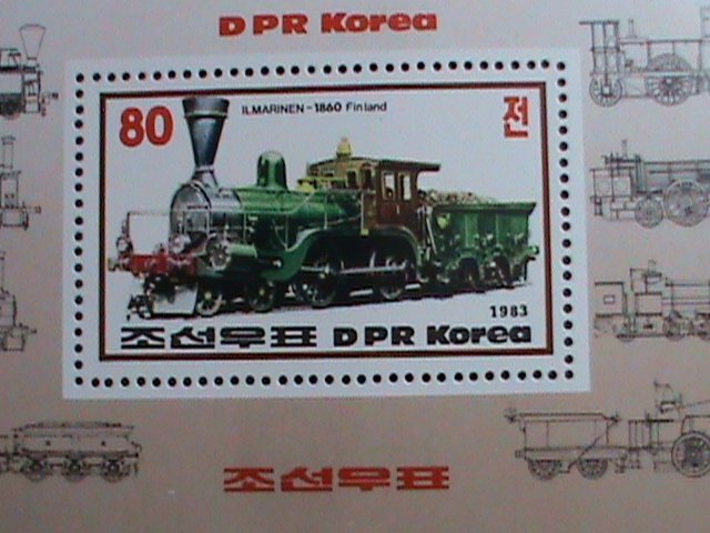 ​KOREA STAMP:1983- SC#2311 WORLD FAMOUS TRAIN-MNH RARE S/S SHEET.-VERY FINE