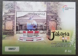 Indonesia 22nd Asian International Stamp Expo Museum 2008 Pigeon Earth (ms) MNH