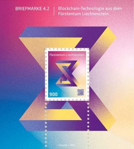 Liechtenstein 2021 - 2022 - 2023 , CRYPTO  STAMP  4-1 ,The Castle  , UNUSUAL.