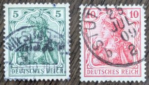 Germany, Scott-67-68. Both used, never hinged.