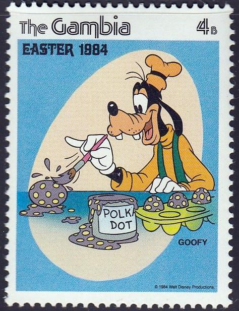 Gambia #501 Disney Easter, Goofy, 1984. MNH