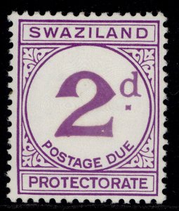 SWAZILAND QEII SG D2a, 2d pale violet, VLH MINT.