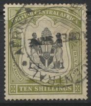 British Central Africa    SG 50a SC# 52 Used / FU Fiscal cancel see details