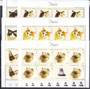 Romania 2006 STAMPS Cats BREEDS SHEETS MNH POST DOMESTIC ANIMALS FELINES