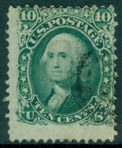 EDW1949SELL : USA 1868 Scott #96 Used. Very Fresh. PSAG Cert. Catalog $250.00.