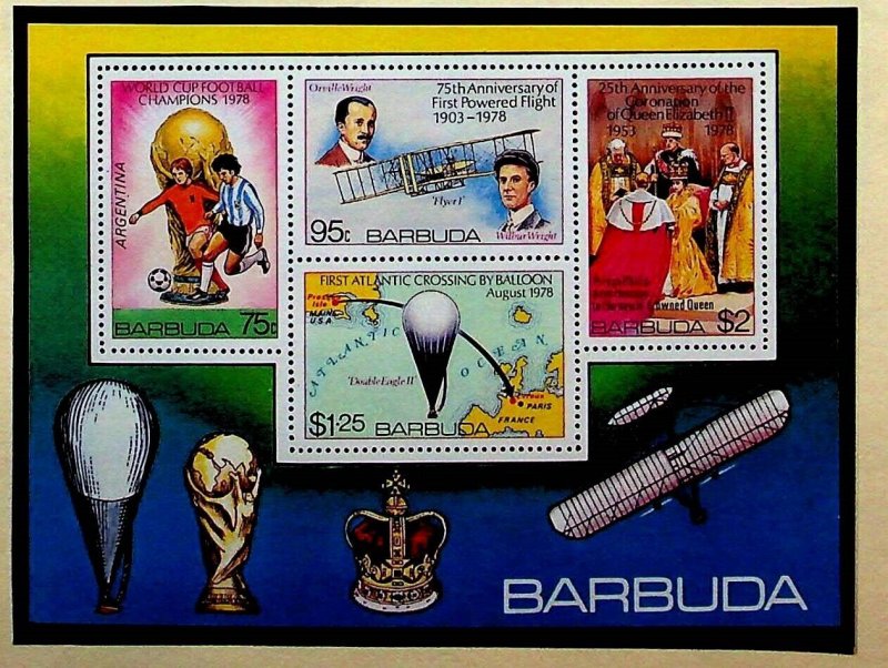 BARBUDA Sc 377a NH ISSUE OF 1978 - AVIATION - Sc$6.50 - (AA23)