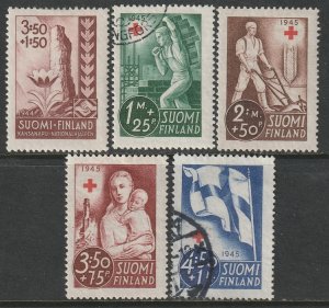 Finland 1945 Sc B64-8 sets MLH/used