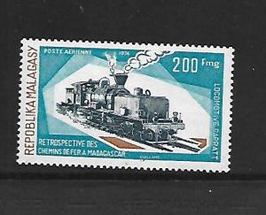 MALAGASY REPUBLIC, C128, MNH, LOCOMOTIVE