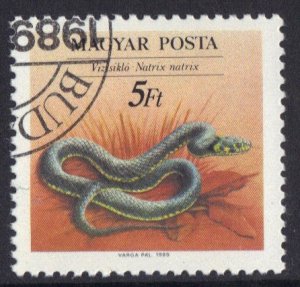 Hungary  #3192  cancelled 1989  reptiles  5fo