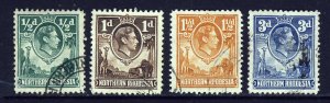 NORTHERN RHODESIA KG VI 1938-52 Giraffe & Elephants Group SG 25 to SG 34 VFU 