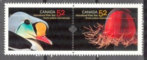 Canada 2007 International Polar Year Birds Marine Life Mi.2391/2 Pair MNH