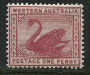 Western Australia 1890 1d carmine rose mint o.g.