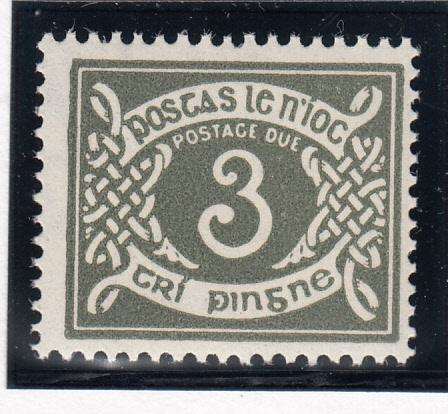 Ireland 1971 MNH Scott #J17 3p Numeral
