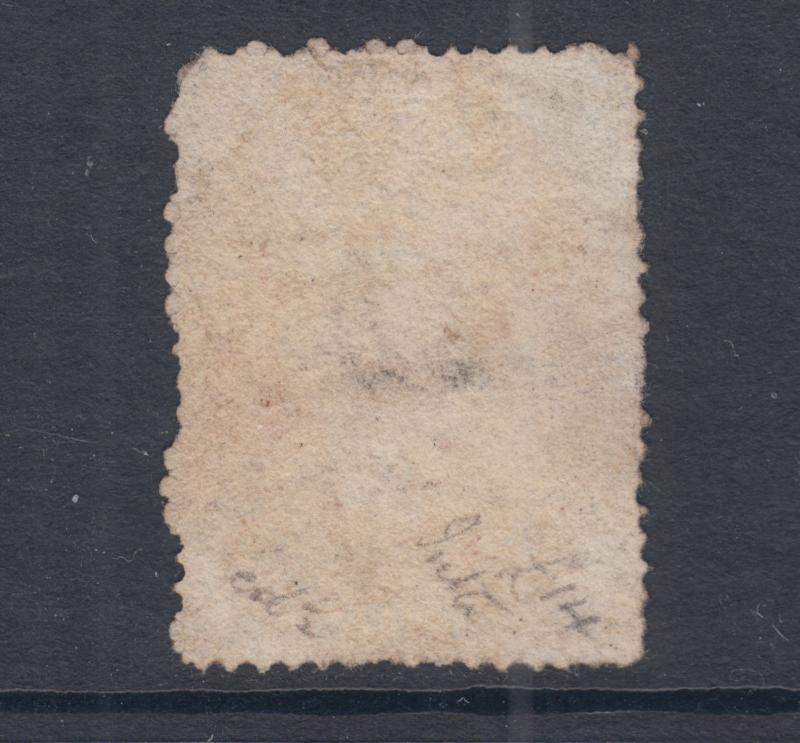 Ceylon SG 30, Sc 27, used. 1861 4p rose red QV, rough perf 15½, sound 