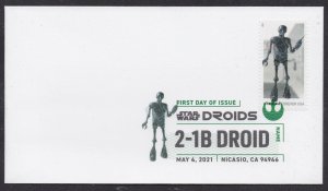 US 5581 Star Wars Droids 2-1B Droid DCP FDC 2021