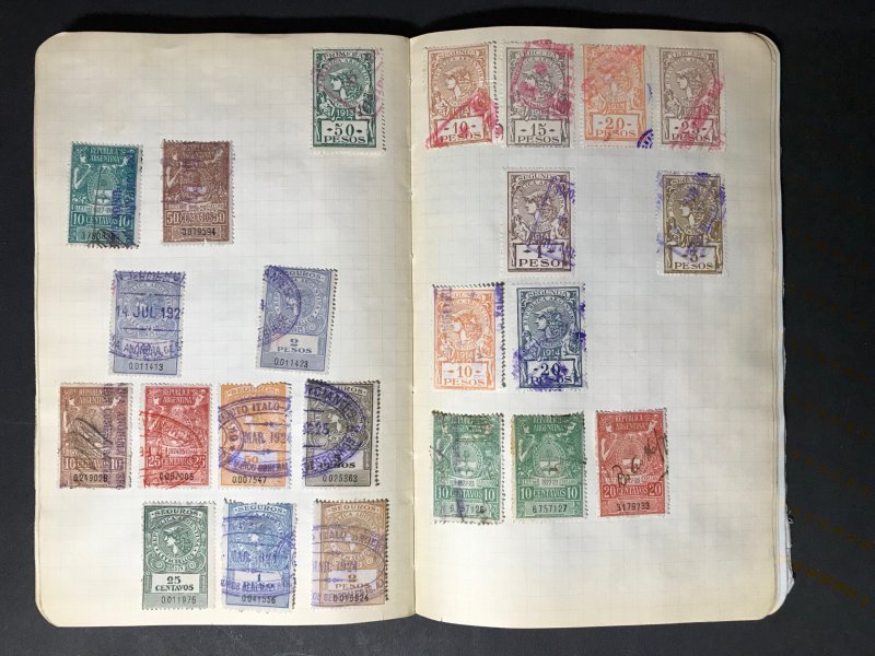 Argentina Revenue Stamps Mint/Used 1891-1932 (1600 Stamps)