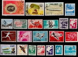 WORLDWIDE LOT OF 100 DIFFERENT USED STAMPS # 41